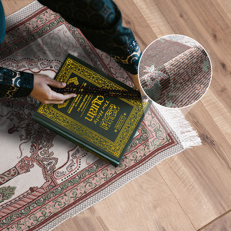 new arrivals non slip washable foldable carpets islam muslim halal prayer mat gift set praying rug islamic rug