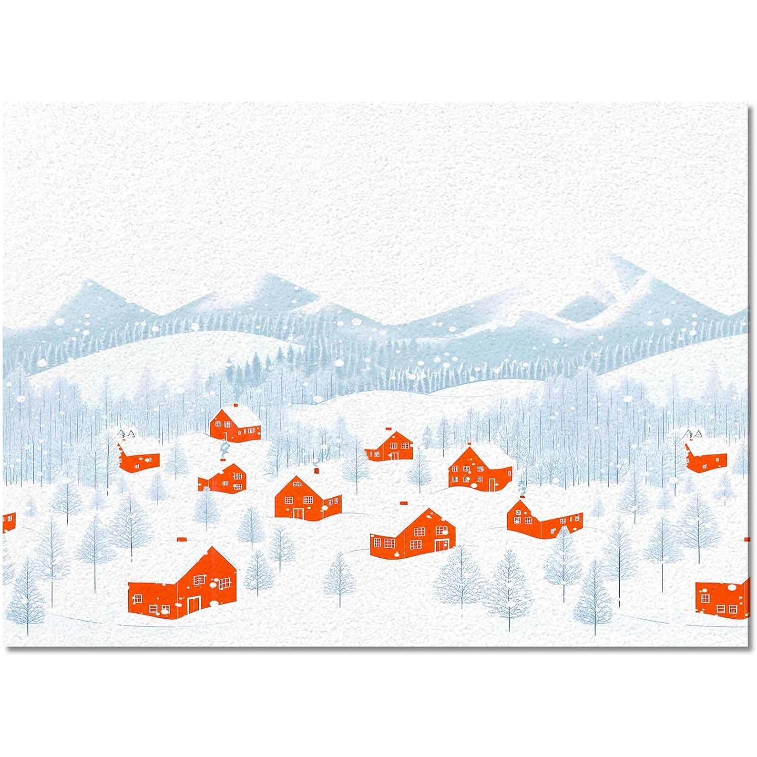 green christmas winter xmas snowflake non slip carpet scenery area rug set for bedroom living room home decor in stock